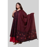 miravan - Maroon Cotton Women's Anarkali Kurti ( Pack of 1 ) - None