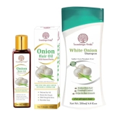 Soundarya Herbs Onion Hair Oil - 100ml + Onion Hair Shampoo - 200ml for Healthy & Shiny Hair