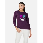 CHOZI - Purple Cotton Regular Fit Women's T-Shirt ( Pack of 1 ) - None