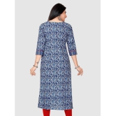 Meher Impex - Blue Cotton Women''s Straight Kurti ( Pack of 1 ) - None