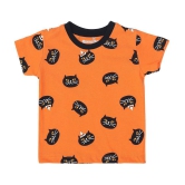 NammaBaby - Orange Cotton Boy's T-Shirt ( Pack of 2 ) - None