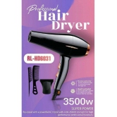 Rock Light - 3500W Professional Black More than 2500W Hair Dryer