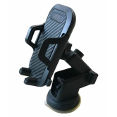 thriftkart Car Mobile Holder Double Clamp 964 for Dashboard & Windshield - Black