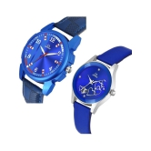 Septem Blue Leather Analog Womens Watch