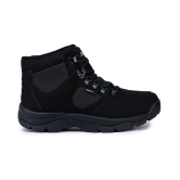 Liberty High Ankle Black Safety Shoes - 11