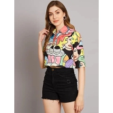 FUNDAY FASHION Women Regular Wear Boxy Fit Crop Printed Casual Shirt/Regular Fit Top