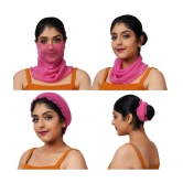 PENYAN Girls Pink Cotton Headwraps For Summer ( Pack of 1 ) - Pink