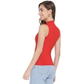 La Intimo Polyester Red T-Shirts - Single - XL