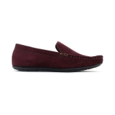 KHADIM - Maroon Mens Slip on loafers - 9