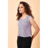 Glomee - Purple Cotton Women's Regular Top ( Pack of 1 ) - None