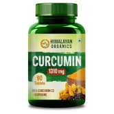 Himalayan Organics Curcumin with Bioperine 1500mg with 95% Curcuminoids | 90 Veg Tablets