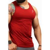 Fuaark - Maroon Polyester Regular Fit Mens Tanks ( Pack of 1 ) - None