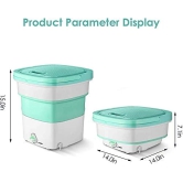 Mini Folding Washing Machine Portable Foldable Compact Ultrasonic Small Automatic USB Powered Cleaning Washer for Travel Home Business Trip