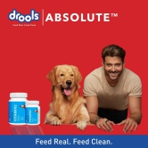 Drools Absolute Vitamin and Absolute Calcium Supplement Tablets for Dogs Combo-4x50pcs