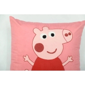 Peppa Pig Kids Velvet Cushion Cover Pink - 16” x 16”