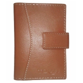 Tough Button Tan Card Holder - Tan