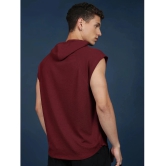 Ketch Polyester Relaxed Fit Solid Sleeveless Mens T-Shirt - Red ( Pack of 1 ) - None