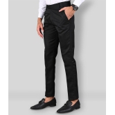 MANCREW - Black Polycotton Slim - Fit Men's Formal Pants ( Pack of 3 ) - None