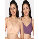 IN CARE LINGERIE - Multicolor Cotton Non Padded Women's Everyday Bra ( Pack of 2 ) - None