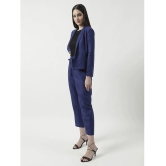 Zima Leto Womens Solid Stylish Blazer With Matching Pant Set - None