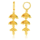 Vighnaharta Traditional wear Gold Plated alloy jhumka Bali Earring (Bali Tokni) for Women and Girls ( Pack of- 1 Pair jhumka Bali Earring) - Golden