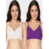 IN CARE LINGERIE - Multicolor Cotton Non Padded Women's Everyday Bra ( Pack of 2 ) - None