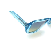 Blue Geometric Sunglasses for Women