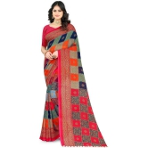 LEELAVATI - Multicolor Georgette Saree With Blouse Piece ( Pack of 1 ) - Multicolor