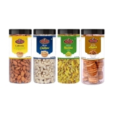 YUM YUM Dry Fruits Combo Pack 1Kg (Almonds 250g,Cashew 250g,Raisins 250g, Anjeer Figs 250g) Jar Each