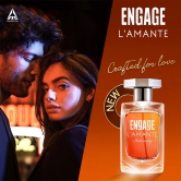 Engage Lamante Intensity Eau De Parfum Perfume for Women 100ml Woody Long Lasting  Premium  Skin Friendly-Engage Lamante Intensity Eau De Parfum, Perfume for Women, 100ml ,Woody, Long Lasting &