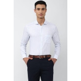 Men White Slim Fit Formal Full Sleeves Formal Shirt