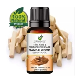 PURE Jangali ORGANICS Sandalwood Essential Oil for Skin, Diffuser, Soap Making 15ML