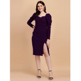 Sheetal associates - Purple Polyester Blend Womens Bodycon Dress ( Pack of 1 ) - None