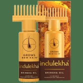 Indulekha Bringha Oil Reduces Hair Fall And Grows New Hair 100% Ayurvedic Oil, 100 Ml