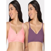 IN CARE LINGERIE - Multicolor Cotton Lightly Padded Women's Everyday Bra ( Pack of 2 ) - None