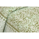 Bedsheet Adda-DB-04-3001- Super mega King Size (90*108 Inches)-100% Pure Cotton jaipuri Double Bedsheet With 2 Matching Pillow Cover-(B2D And B2B)