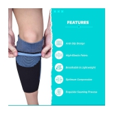 beatXP 3D Knee Support Stripes and Checks Support Cap Brace/Sleeves Pair For Sports, Gym, Pain Relief, Knee Compression Support, Exercise, Running, Cycling, Workout For Men And Women-Large -