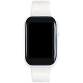 Rhonium White Silicon Digital Mens Watch