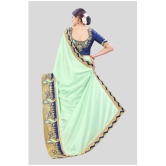 offline selection - Light Green Dola Silk Saree With Blouse Piece ( Pack of 1 )