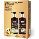 WOW Skin Science Apple Cider Vinegar Hair Care Combo Kit 600ml(Shampoo+ Conditioner)