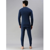 Lux Cottswool Cotton Blend Mens Thermal Sets ( Blue ) - None