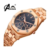 acnos Rose Gold Stainless Steel Analog Mens Watch