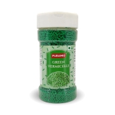 Puramio Green Vermicelli Sprinkles For Cake Decoration, 125 gm