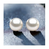 VIVASTRI White Stud Earrings ( Pack of 1 ) - White