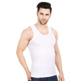 NRG Mens Sleeveless White Cotton Vest  ( Pack of 1 RN Vest ) G21