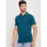 UNIBERRY - Teal Blue Cotton Blend Regular Fit Mens Polo T Shirt ( Pack of 2 ) - None