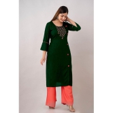 Kapadia - Green Straight Rayon Womens Stitched Salwar Suit ( Pack of 1 ) - None