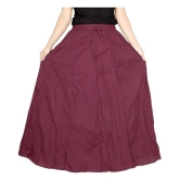 Sttoffa Cotton Broomstick Skirt - Maroon - 50