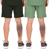 London Hills Mens Shorts Cotton Blend Shorts with Side Pockets | Shorts for Mens | Mens Cotton Shorts | shorts for men combo (Pack of 2)