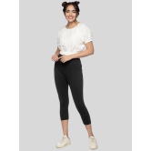 Women Stretchable Legging Capri Nyc491-XL / Black